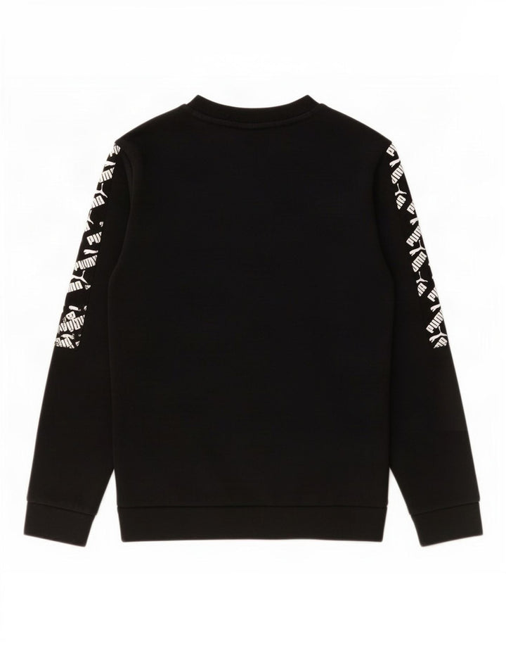 Puma Sudadera gráfica para niños 11-12 años Algodón Negro