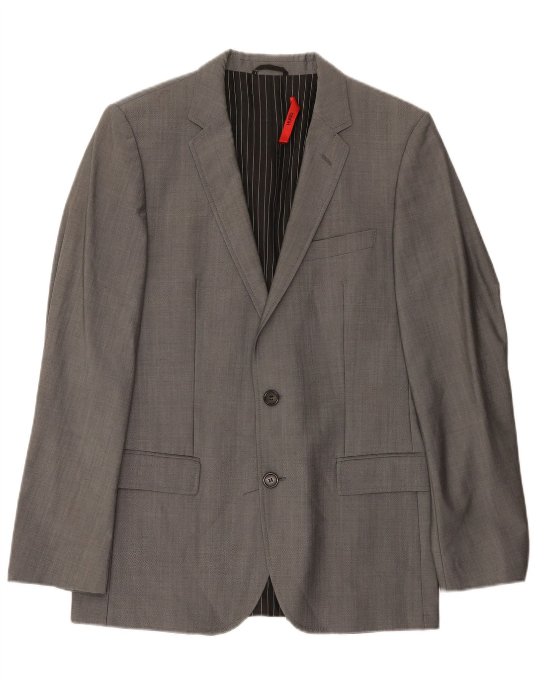 Hugo Boss Chaqueta tipo blazer de 2 botones para hombre EU 48 Lana gris medio