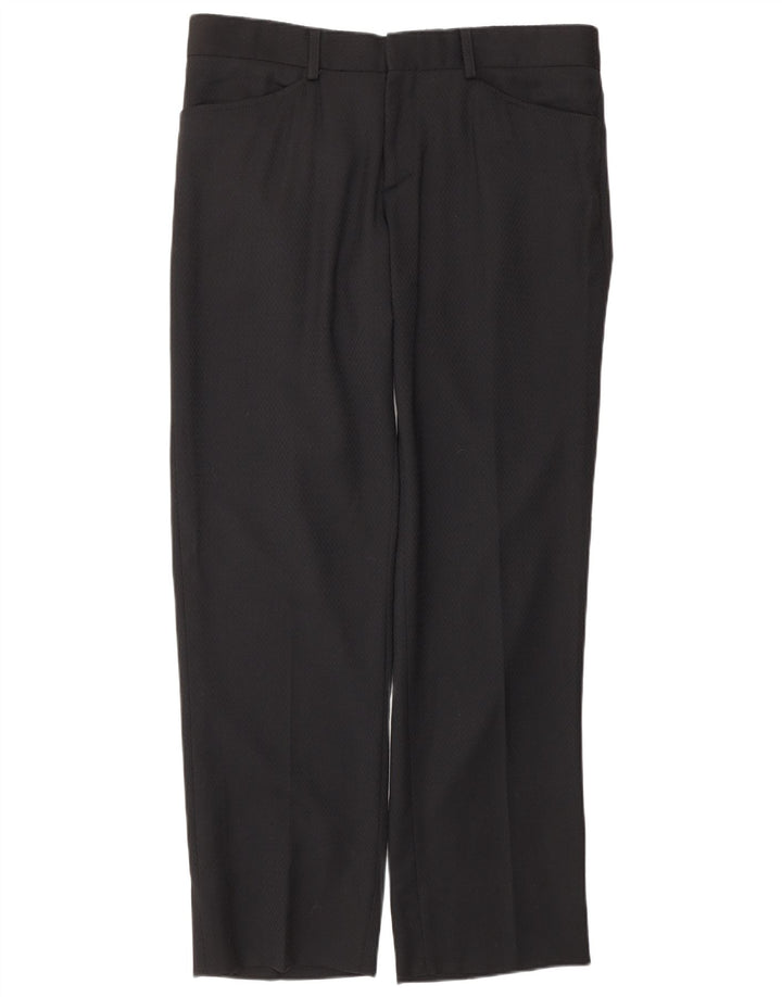 DOLCE & GABBANA Traje de 2 piezas para hombre IT 50 Large W36 L31 Lana virgen negra