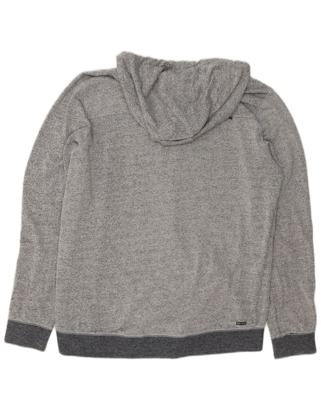 HURLEY Sudadera con capucha y cremallera para hombre, tamaño grande, algodón gris