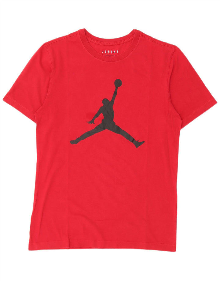 Jordan - Camiseta gráfica para hombre, talla pequeña, color rojo