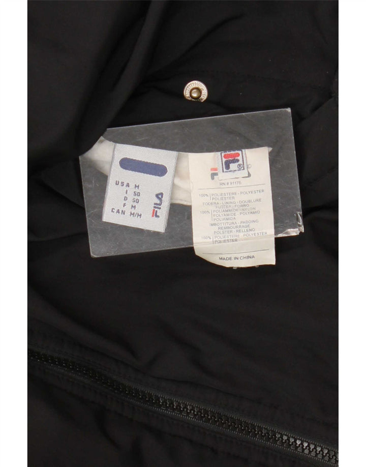 Fila Chaqueta acolchada reversible para hombre IT 50 Large Poliéster con bloques de color negro