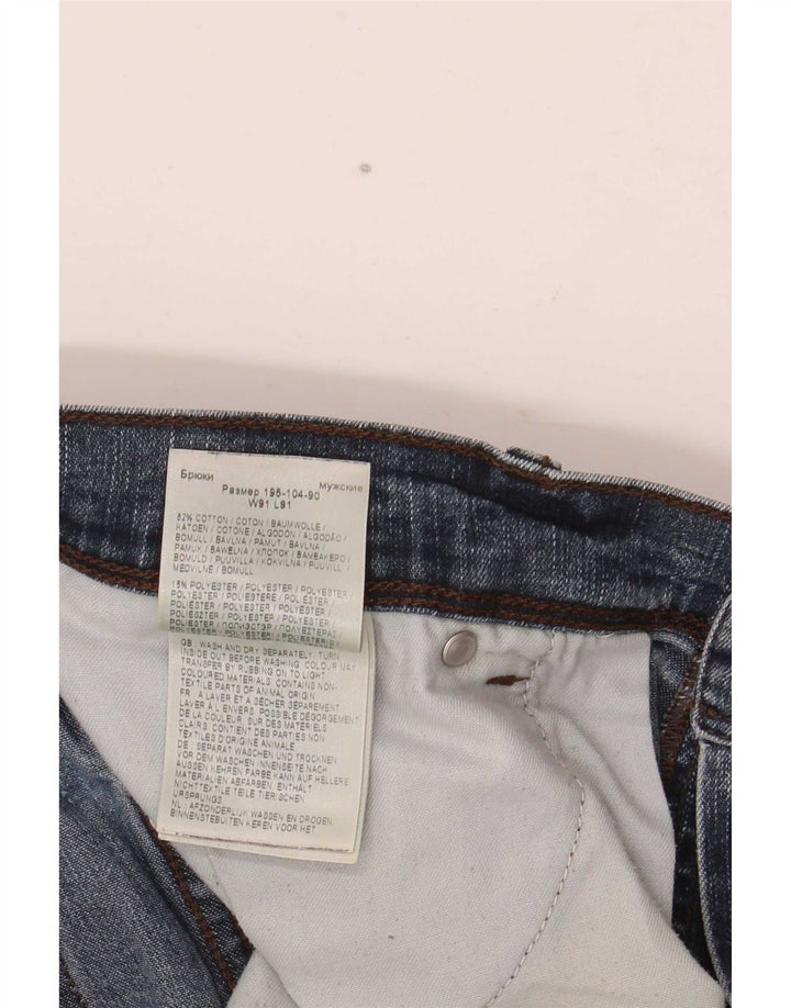 Wrangler Vaqueros Rectos Texas Para Hombre W36 L36 Algodón Azul