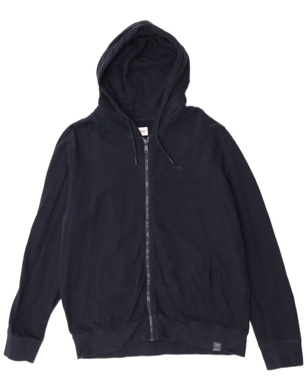 Mustang Sudadera con capucha y cremallera para hombre XL Algodón azul marino