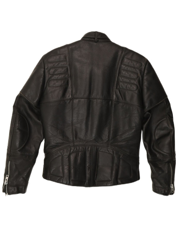Hein Gericke Chaqueta de cuero para hombre UK 38 Medium Black Leather