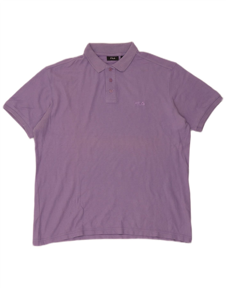 FILA Polo Hombre XL Algodón Morado