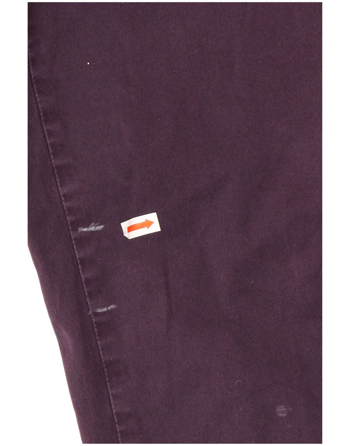 HUGO BOSS Pantalón chino recto de corte regular para hombre W38 L30 Púrpura