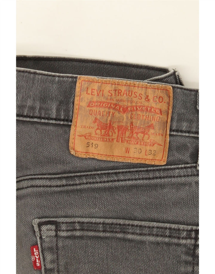 Levi's Vaqueros pitillo 519 para hombre W30 L27 Algodón gris