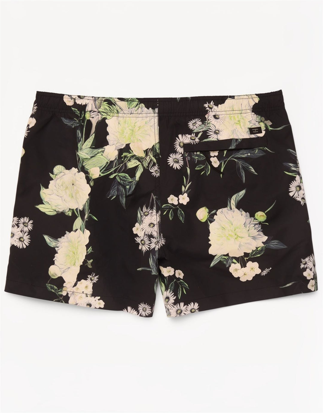 Superdry Bañador con estampado gráfico para hombre, talla grande, poliéster floral azul marino