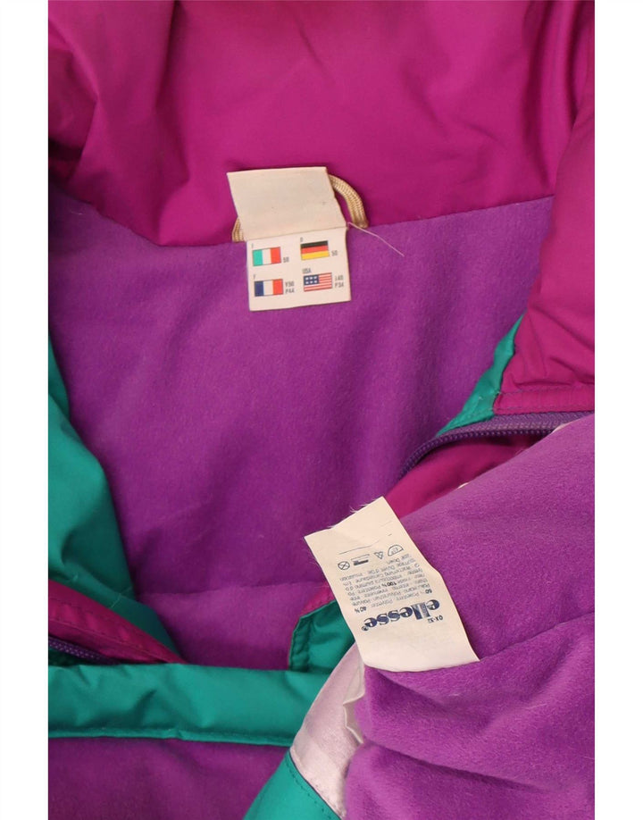 Ellesse Chaqueta de esquí con capucha gráfica para hombre IT 50 Large Green Colourblock