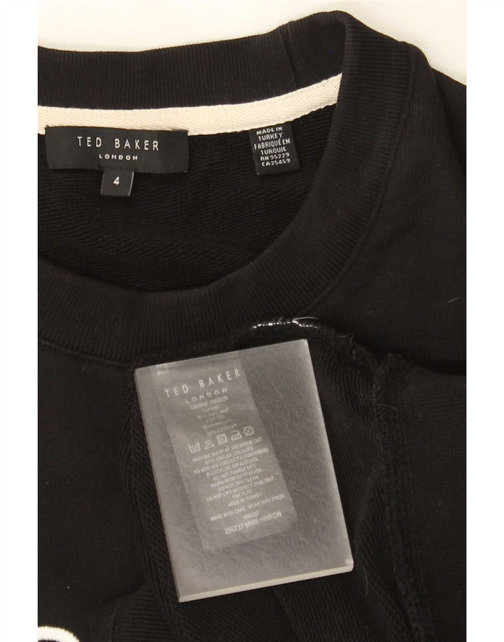 Ted Baker - Sudadera gráfica para hombre, talla 4, algodón negro grande