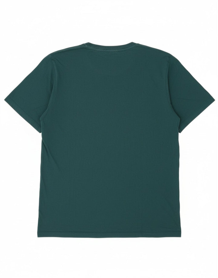 JACK & JONES Mens Graphic T-Shirt Top Medium Green Cotton