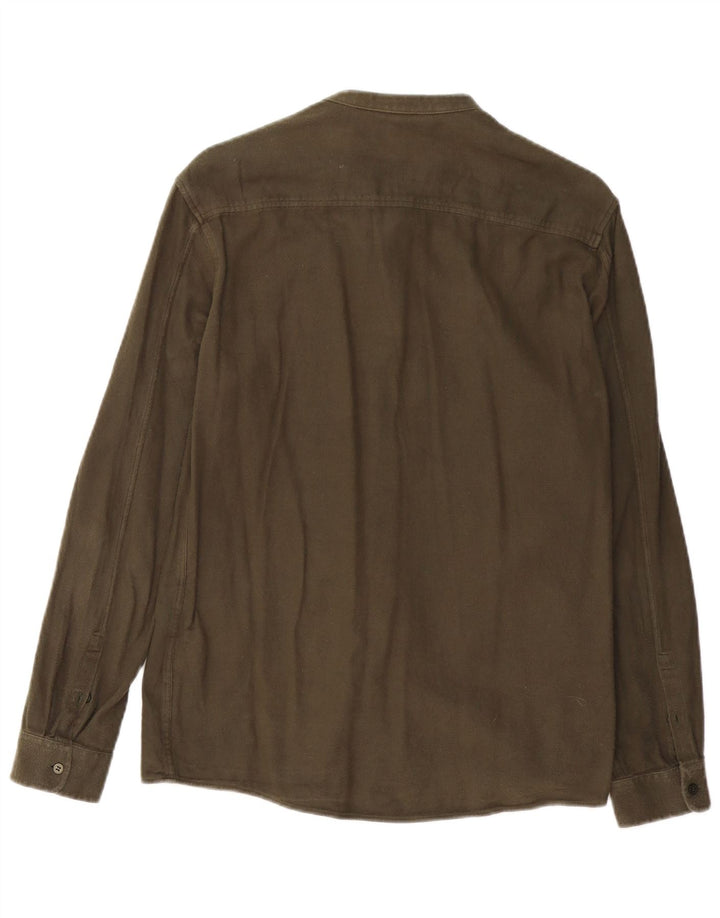 Camisa Cos para hombre pequeña de algodón caqui