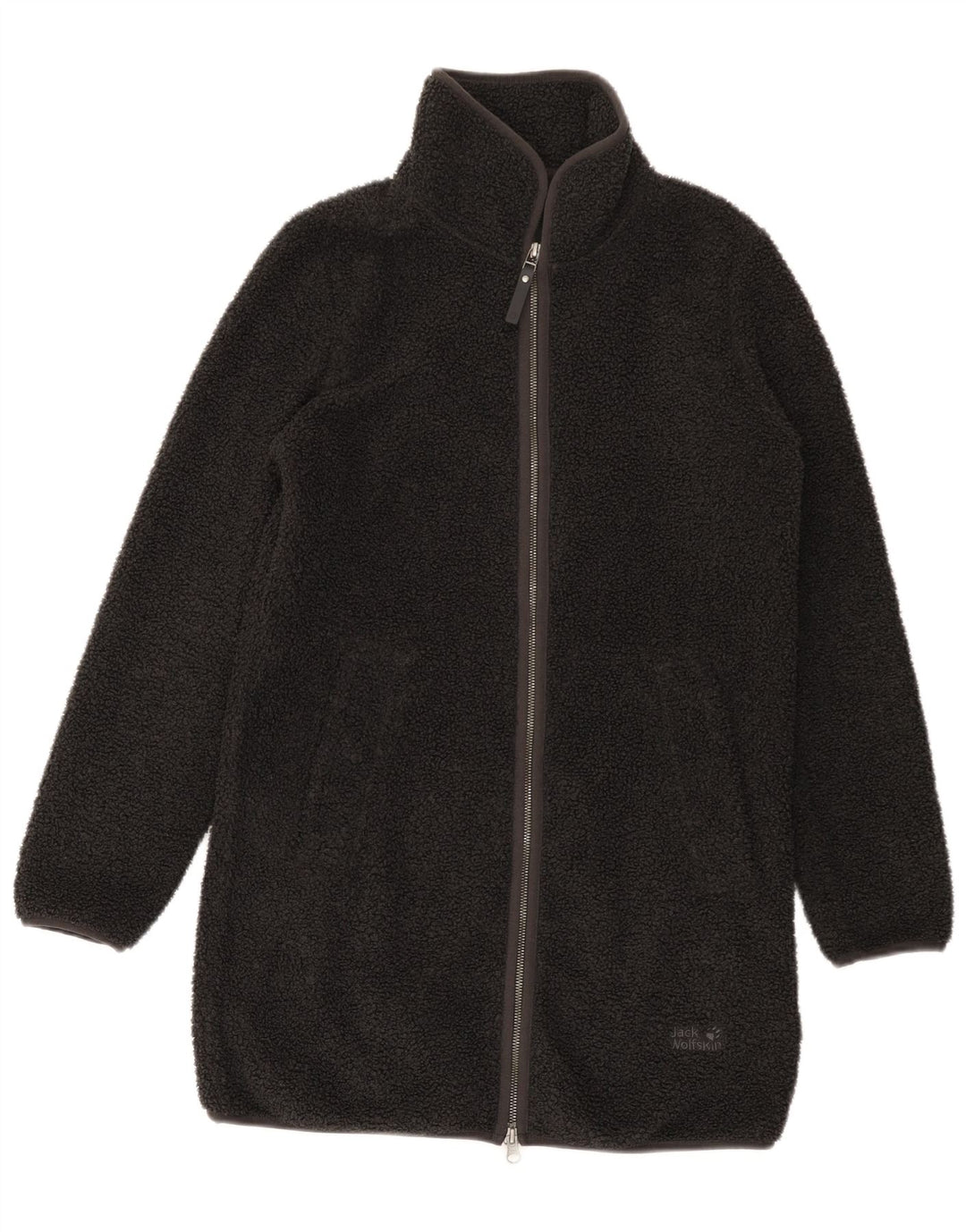 Jack Wolfskin Abrigo de forro polar extragrande para mujer UK 6 XS Poliéster gris