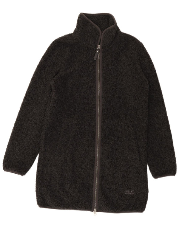 Jack Wolfskin Abrigo de forro polar extragrande para mujer UK 6 XS Poliéster gris