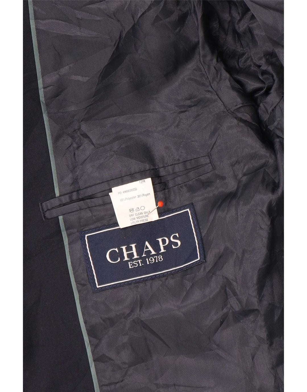 Chaps Chaqueta tipo blazer de 2 botones para niño 11-12 años Azul marino Poliéster