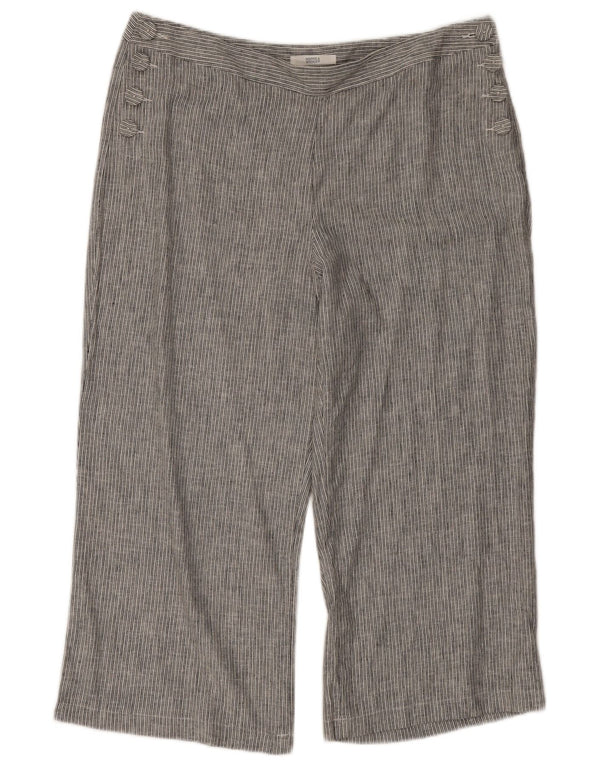 Marks & Spencer Pantalones Capri para Mujer UK 40 Large W34 L20 Azul Marino