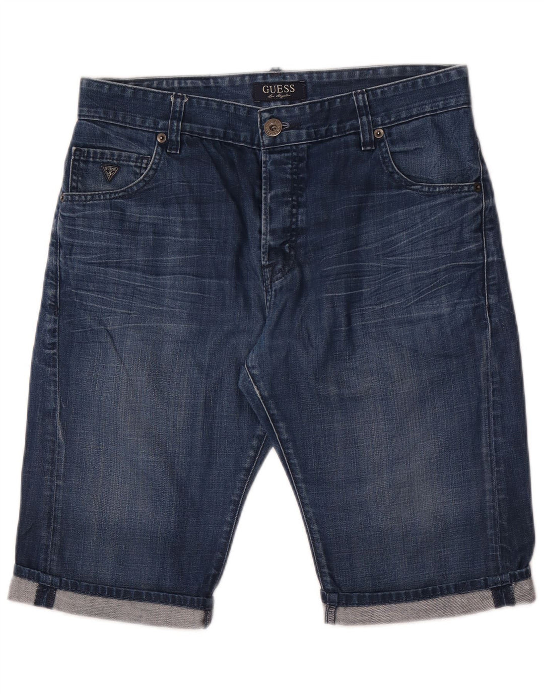 Guess Shorts Vaqueros Hombre W31 Algodón Azul Medio