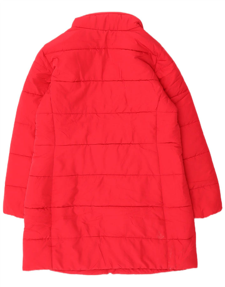 Marks & Spencer Abrigo acolchado para mujer UK 44 Grande Poliéster rojo