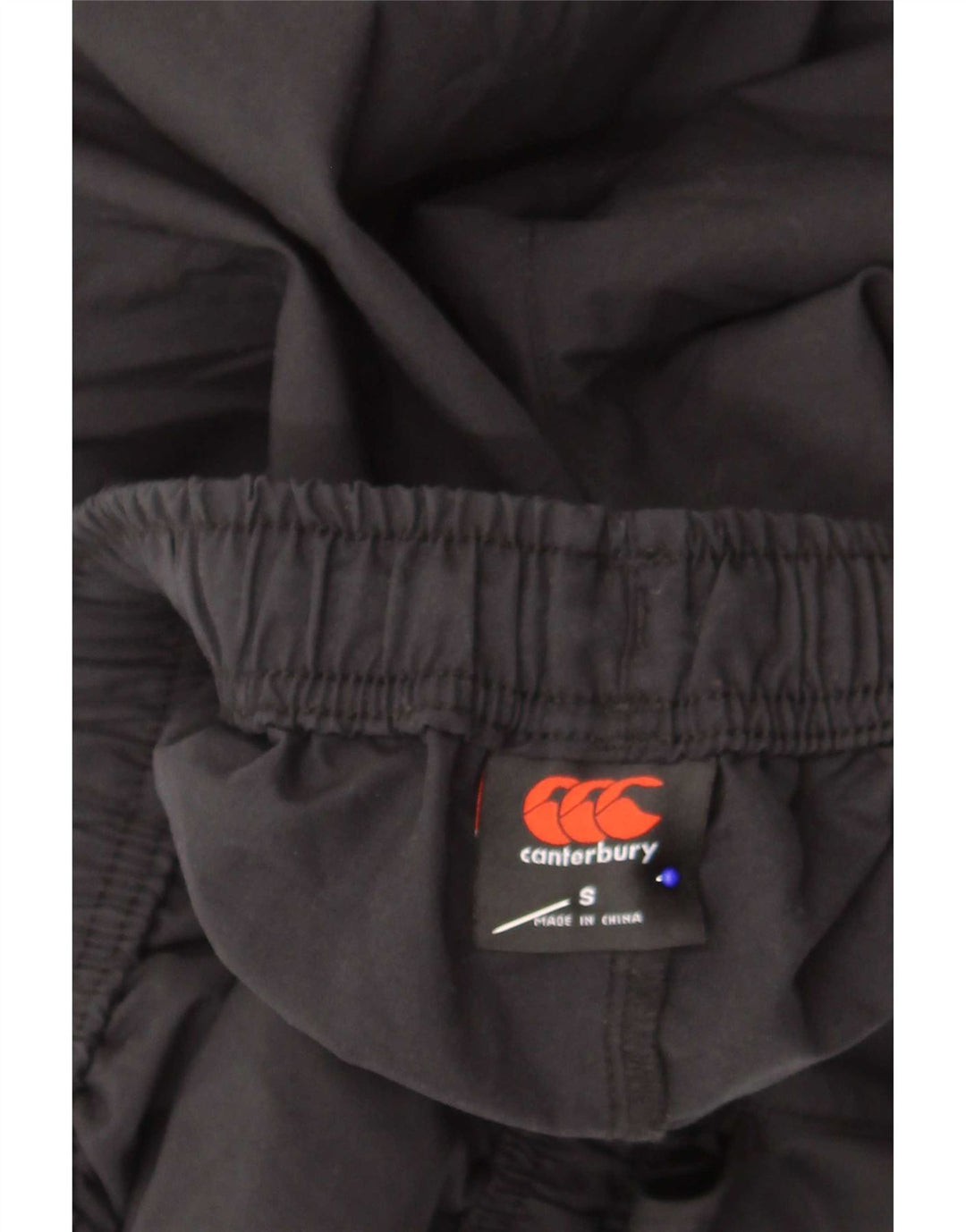 Canterbury Pantalones cortos deportivos para hombre pequeño poliéster negro