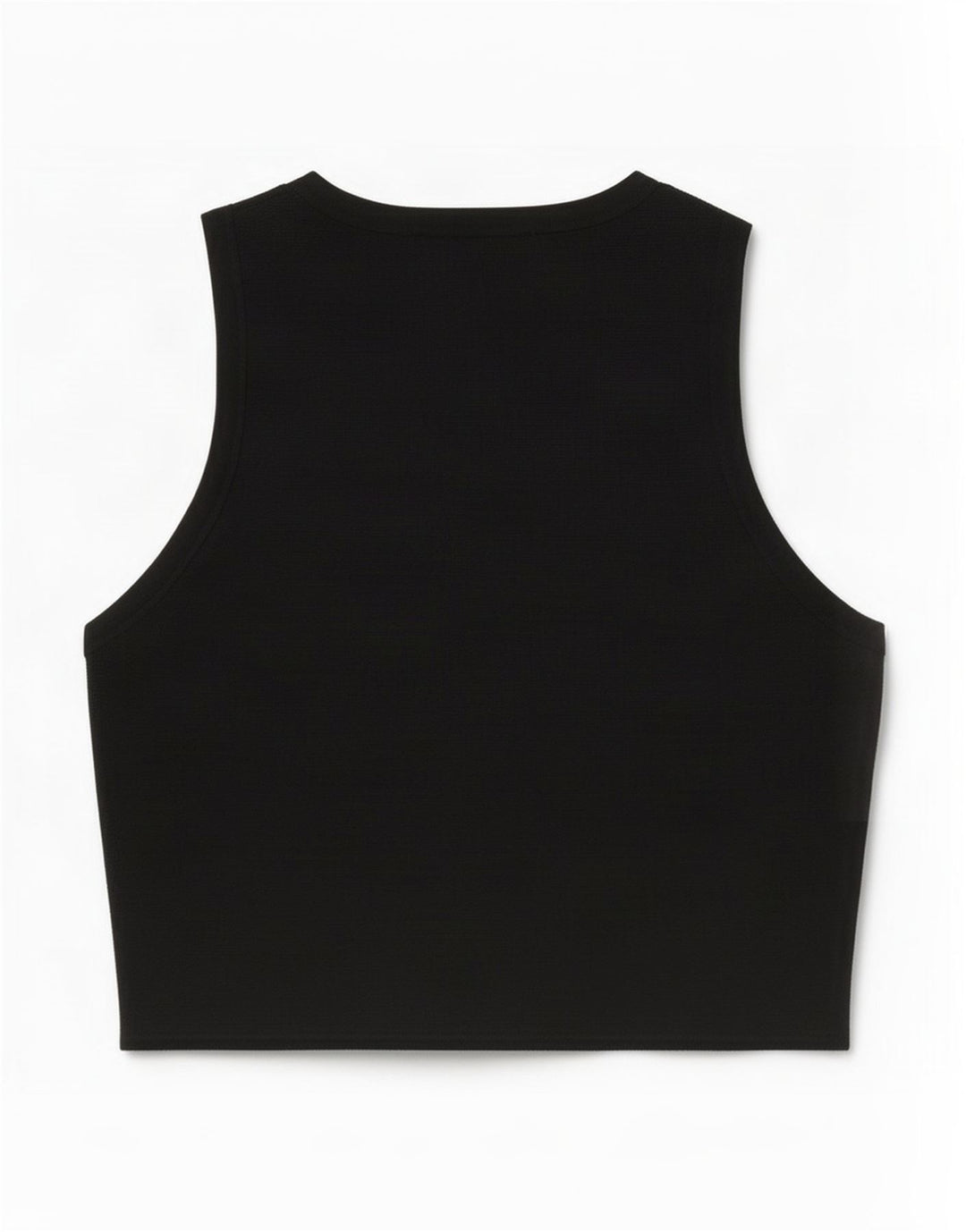 Zara Mujer Crop Chaleco Top Reino Unido 42 Mediano Negro