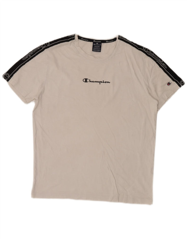 Champion Camiseta Gráfica Para Hombre Top Medium Blanco Colorblock