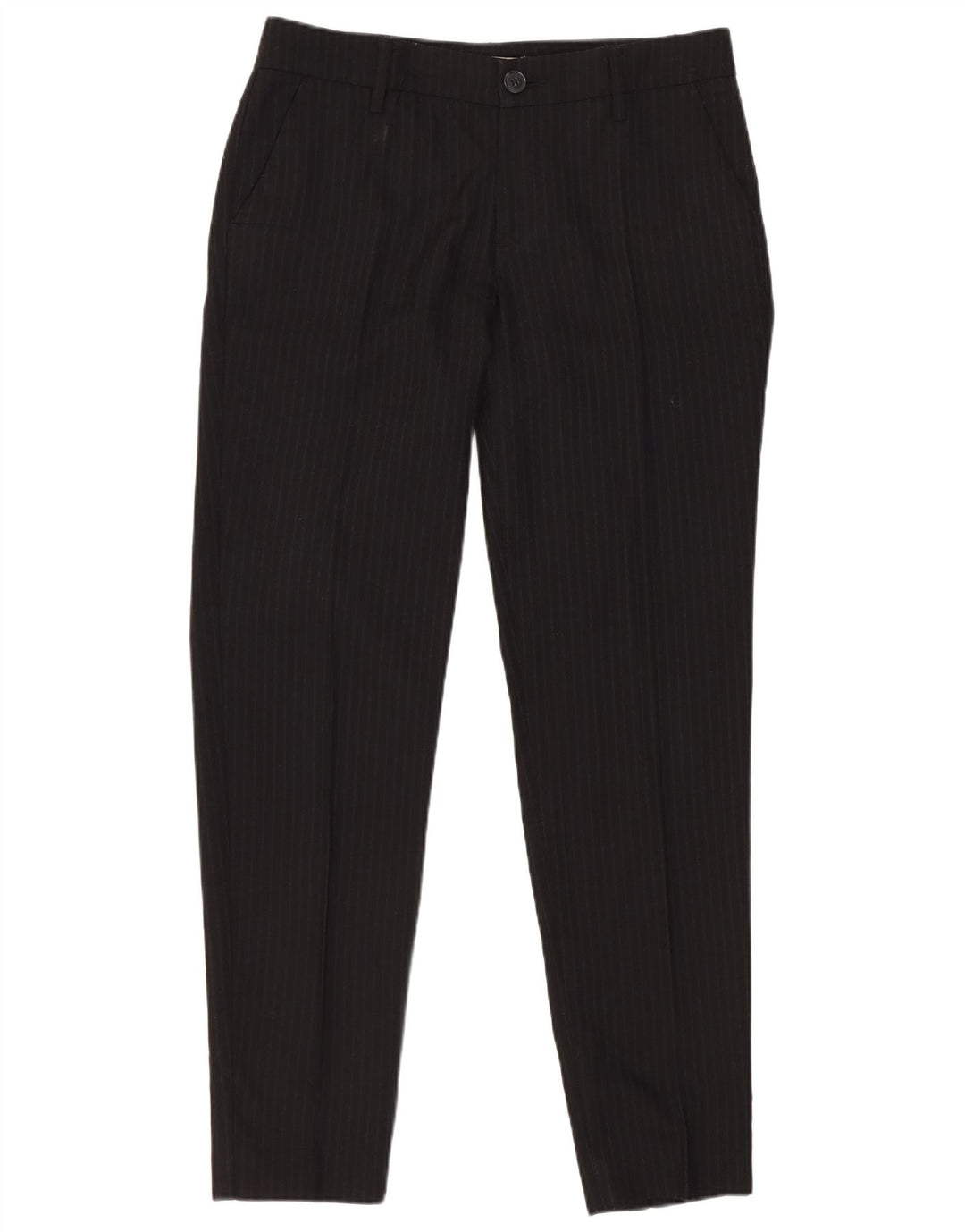 Stefanel Traje de 2 piezas con 1 botón para mujer IT 40 Small W28 L28 Black Pinstripe