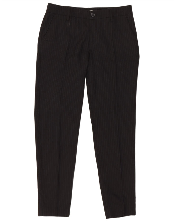 Stefanel Traje de 2 piezas con 1 botón para mujer IT 40 Small W28 L28 Black Pinstripe