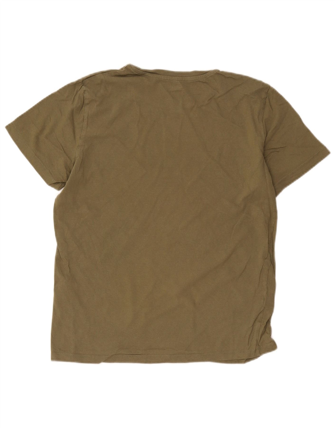 Jack & Jones Hombre Camiseta Gráfica Top Medium Khaki Algodón