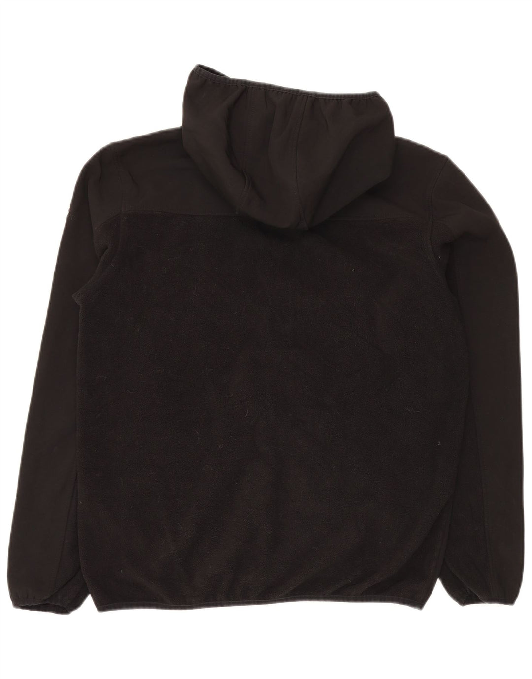 Reebok Chaqueta polar con capucha para hombre UK 38 Medium Negro Poliéster