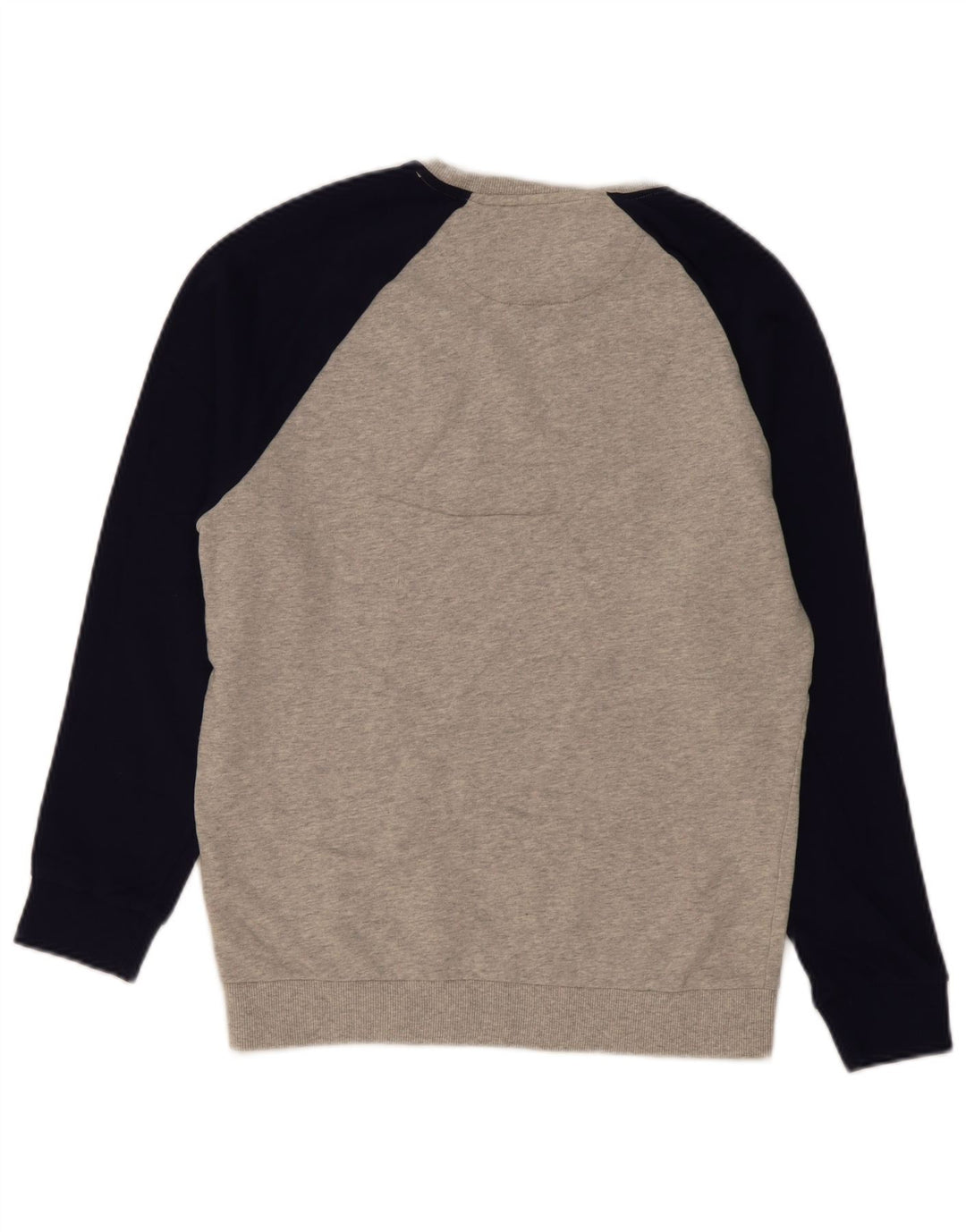Lyle & Scott Hombre Sudadera tipo jersey de algodón color block en gris medio