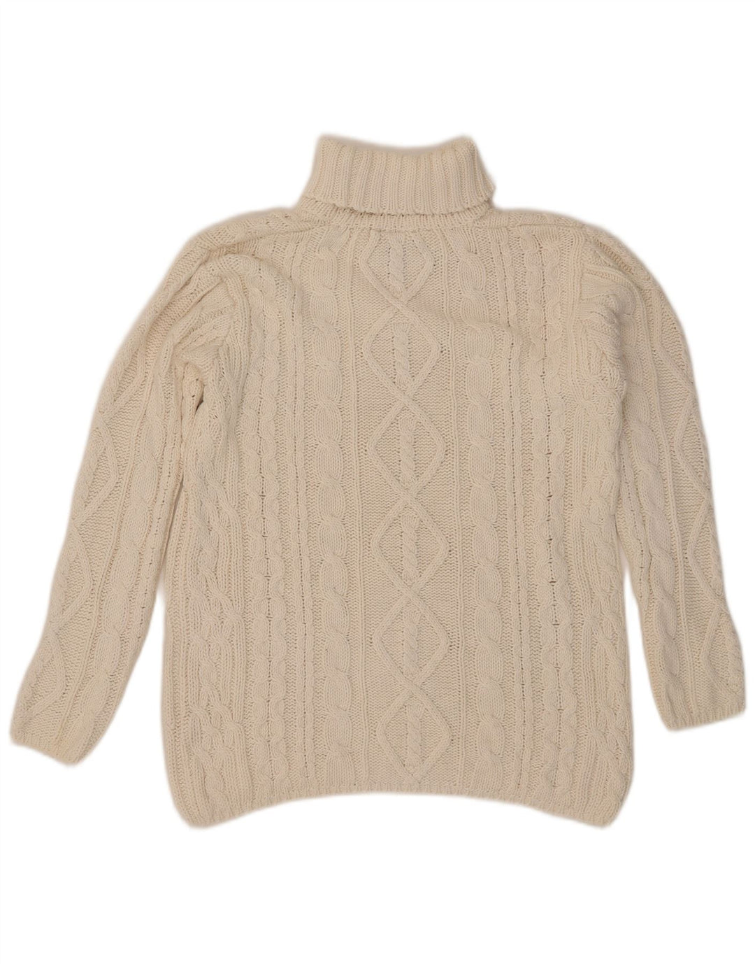L.O.G.G Jersey con cuello vuelto para hombre Ramio medio blanco roto