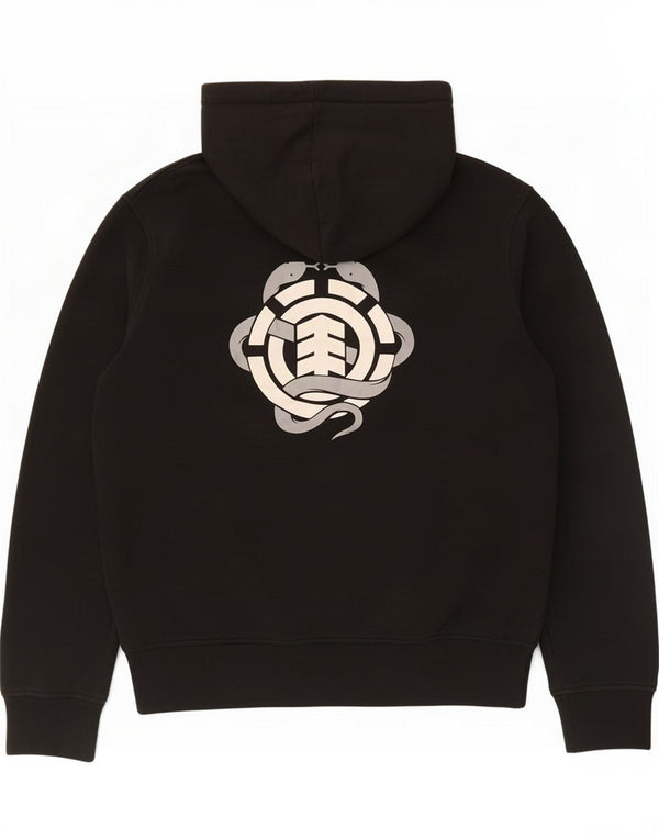 Element - Sudadera con capucha para hombre, talla grande, poliéster negro