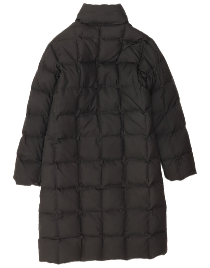 Alberto Aspesi Abrigo acolchado para mujer UK 10 Small Poliéster negro