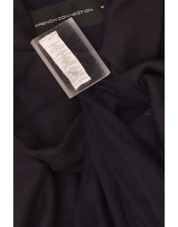 French Connection Gabardina para hombre ES 38 Lana virgen azul marino mediana