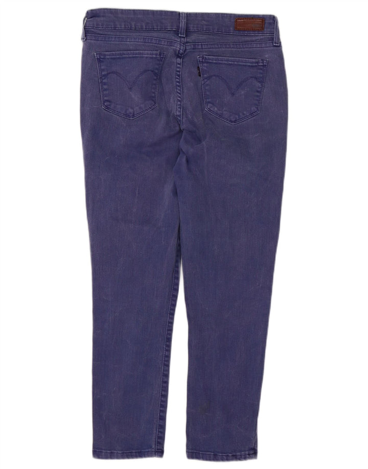 LEVI'S Vaqueros recortados ajustados Demi Curve para mujer W27 L24 Algodón morado