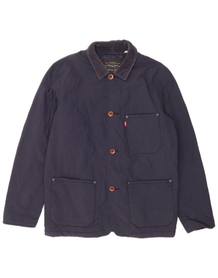 Levi's Chaqueta acolchada para hombre UK 38 Medium Azul marino Poliamida Clásica