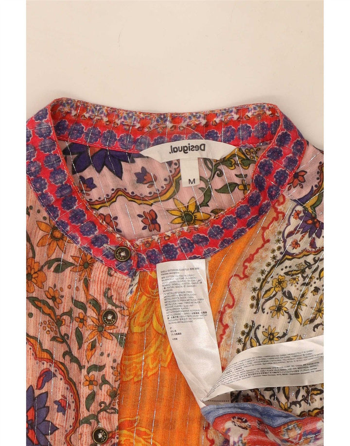 Desigual Blusa para mujer UK 40 Mediana Algodón Paisley multicolor