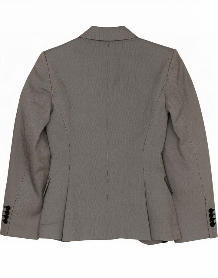 Zara Mujer Chaqueta Blazer De 1 Botón UK 42 Acetato Gris Medio