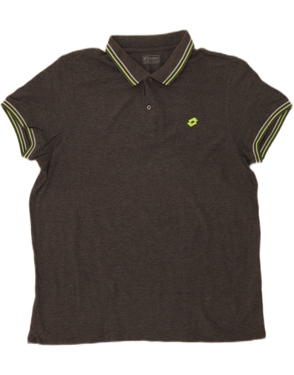 Polo Lotto Hombre 2XL Algodón Gris