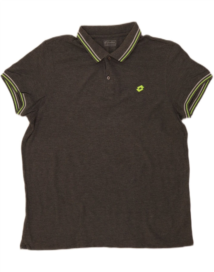 Polo Lotto Hombre 2XL Algodón Gris