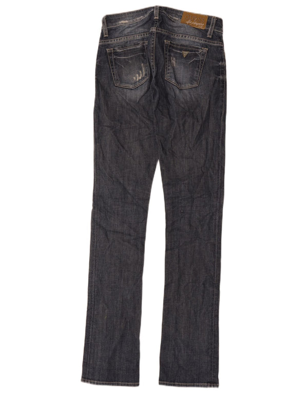 Guess Vaqueros Slim Desgastados Mujer W24 L34 Algodón Azul
