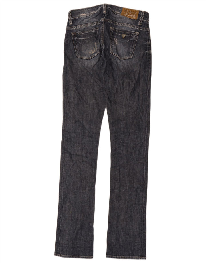 Guess Vaqueros Slim Desgastados Mujer W24 L34 Algodón Azul