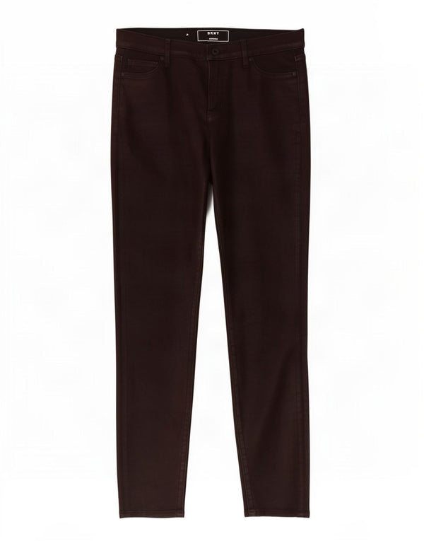 Dkny Pantalones Legging para Mujer US 6 Medium W30 L30 Algodón Borgoña