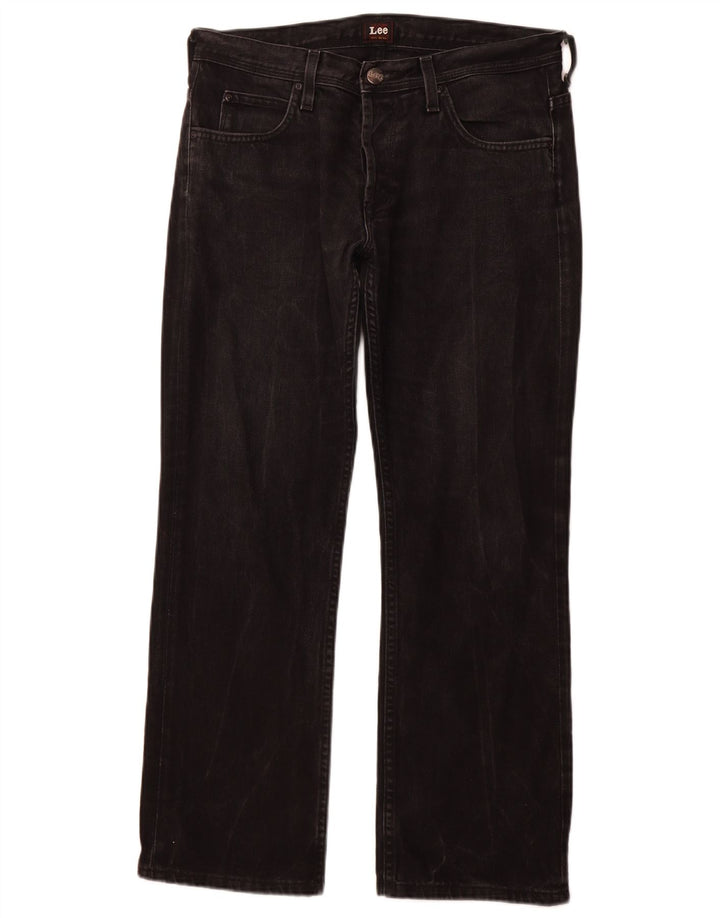 LEE Vaqueros rectos Knox para hombre W33 L28 Algodón negro