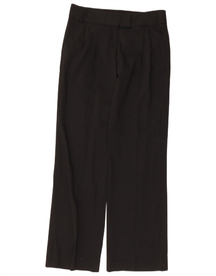 French Connection Pantalones de traje con pinzas para mujer UK 10 Small W32 L32 Negro