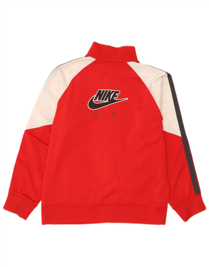 Nike - Chaqueta de chándal gráfica para niños de 10 a 11 años, color rojo mediano