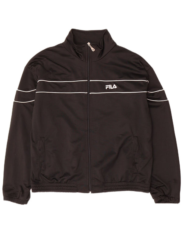 Fila Hombre Chándal Top Chaqueta Mediana Negro Poliéster