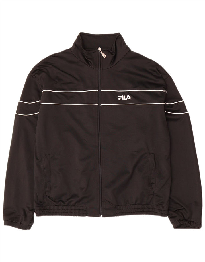 Fila Hombre Chándal Top Chaqueta Mediana Negro Poliéster