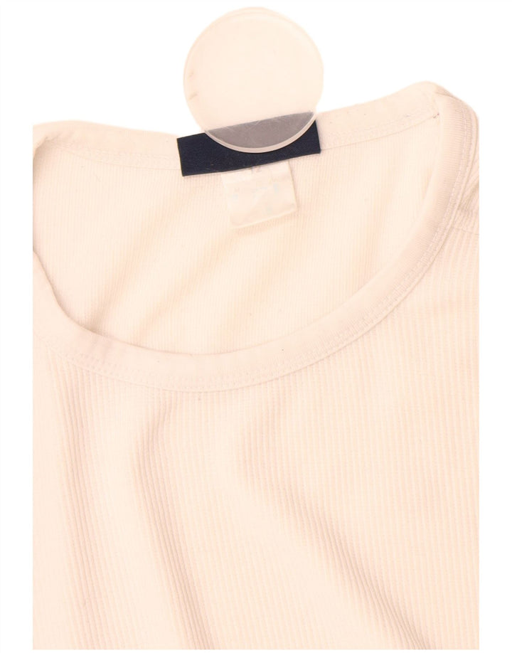 Reebok Camiseta para mujer Top UK 12 Medium Blanco Poliéster